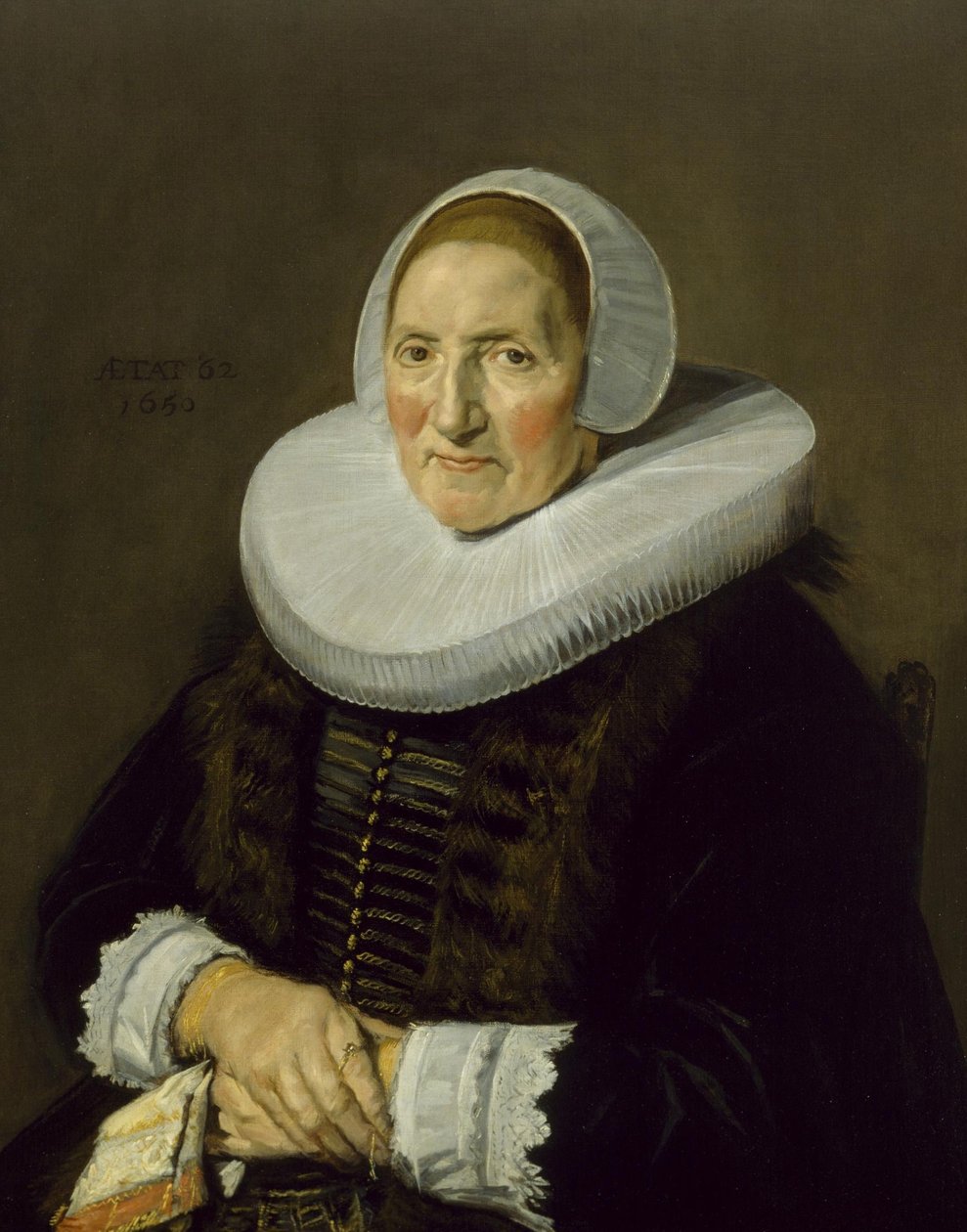 Retrato de uma mulher idosa de Frans Hals