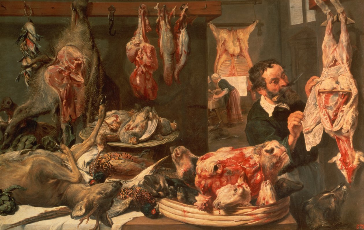 O açougue de Frans Snyders or Snijders