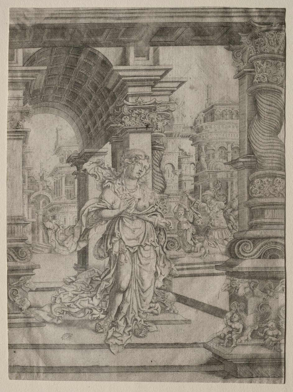 Morte de Lucrécia de Frans Crabbe van Esplegem
