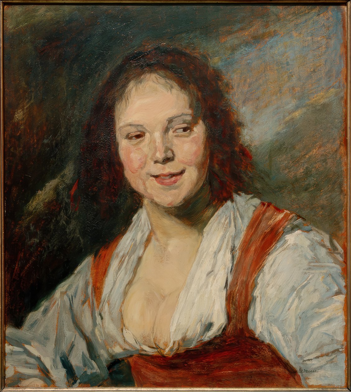 Cópia do Bohémienne por Frans Hals de Frans Hals