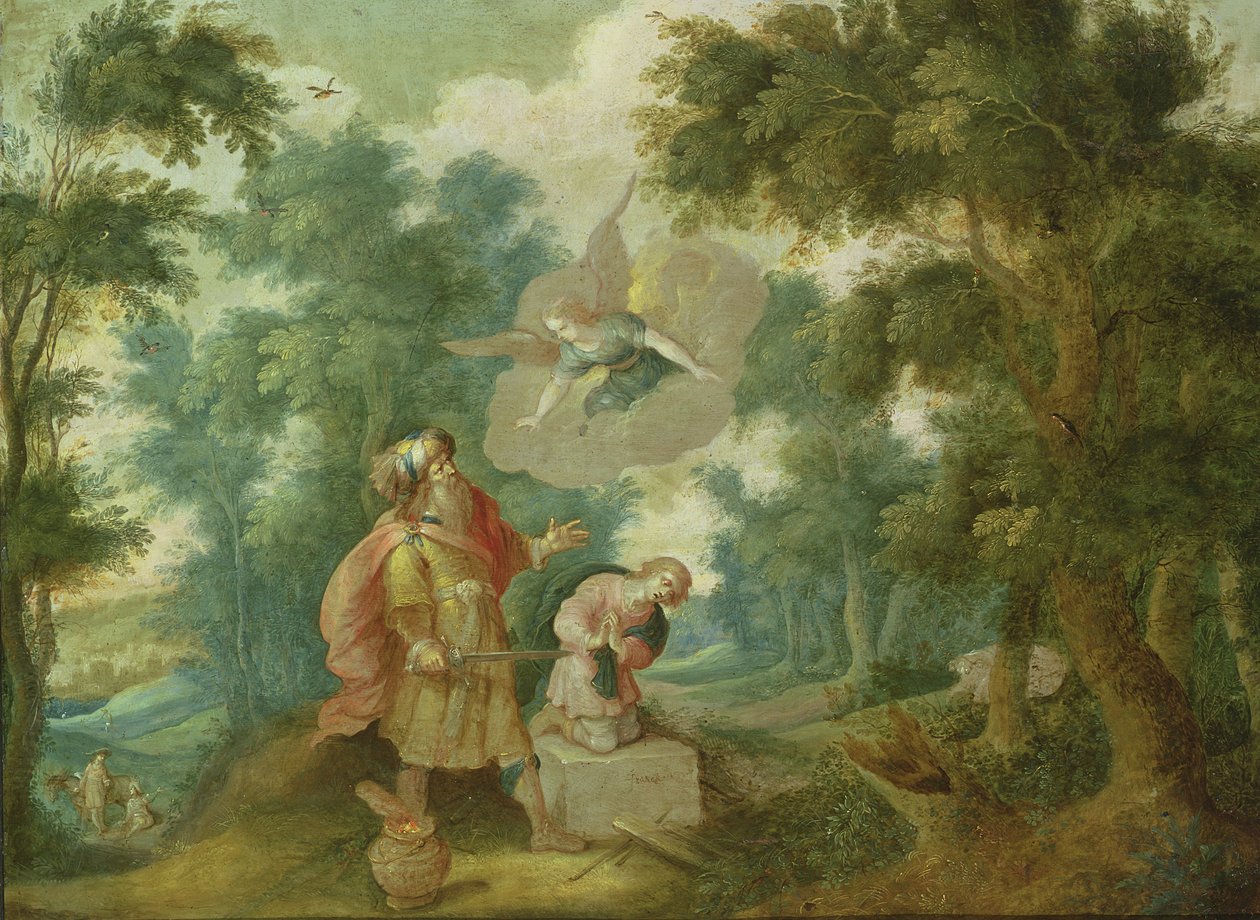 O sacrifício de Isaac de Frans II Francken