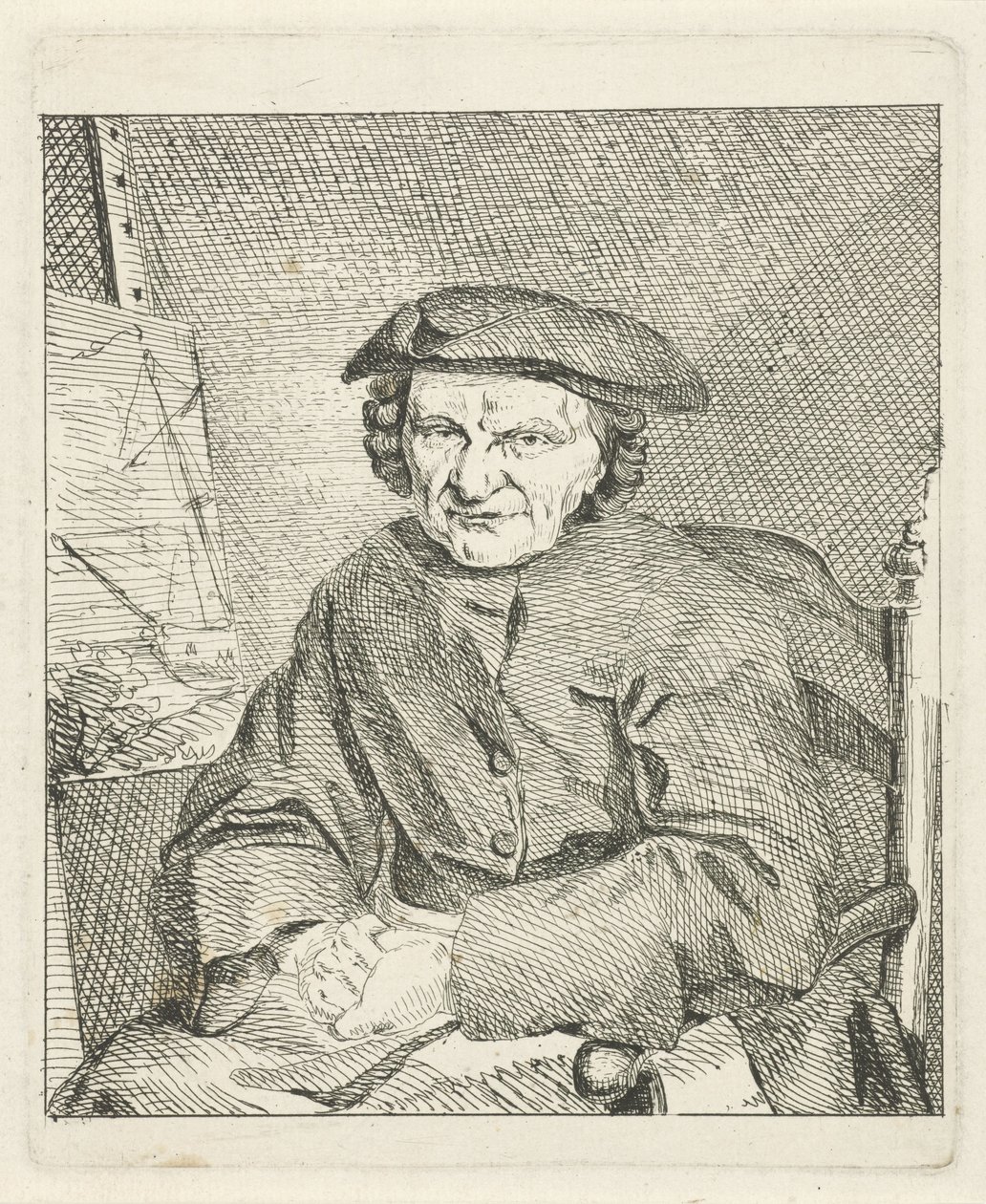 Retrato de Adam Silo de Frans van der Mijn