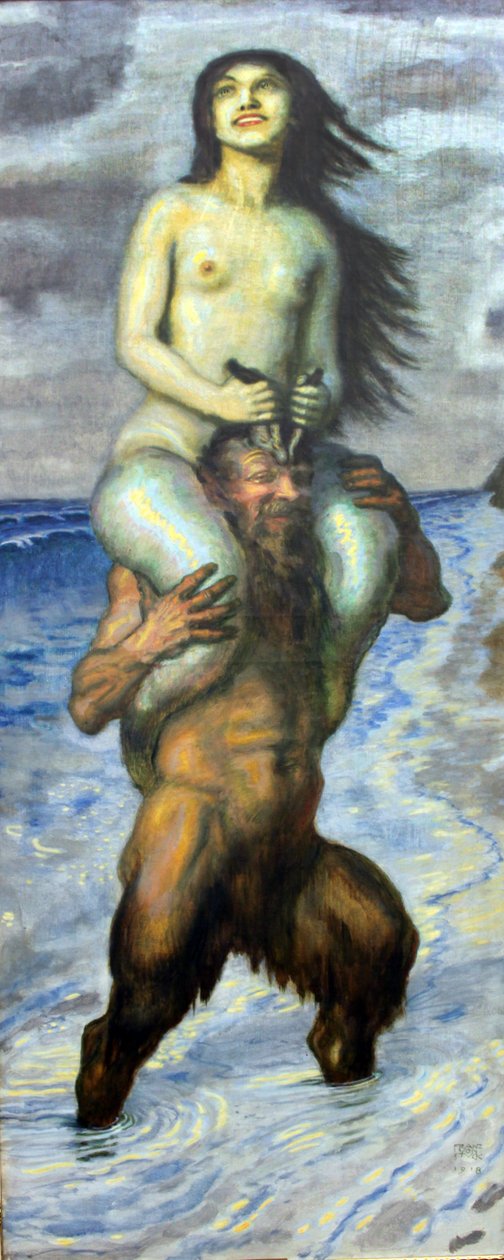 Fauno e Sereia de Franz von Stuck