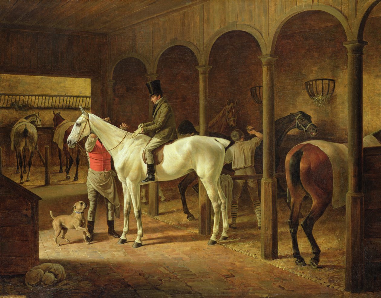 Em um estábulo de Franz Krüger