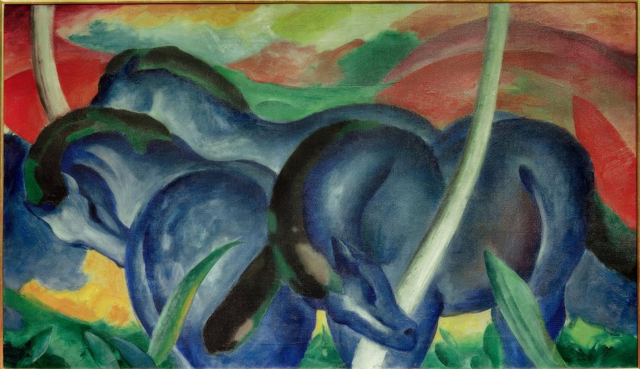Os grandes cavalos azuis de Franz Marc