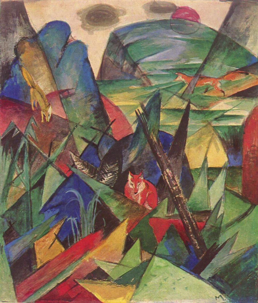 raposas de Franz Marc