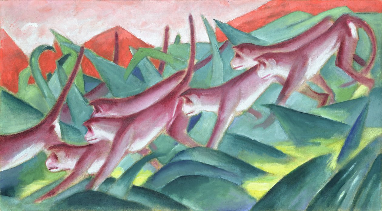 Friso do Macaco, 1911 de Franz Marc