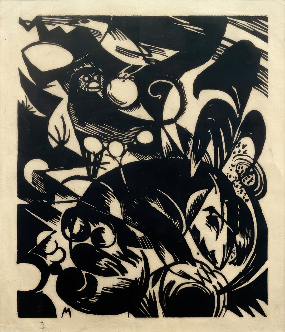 Gênesis I (O Babuíno) de Franz Marc