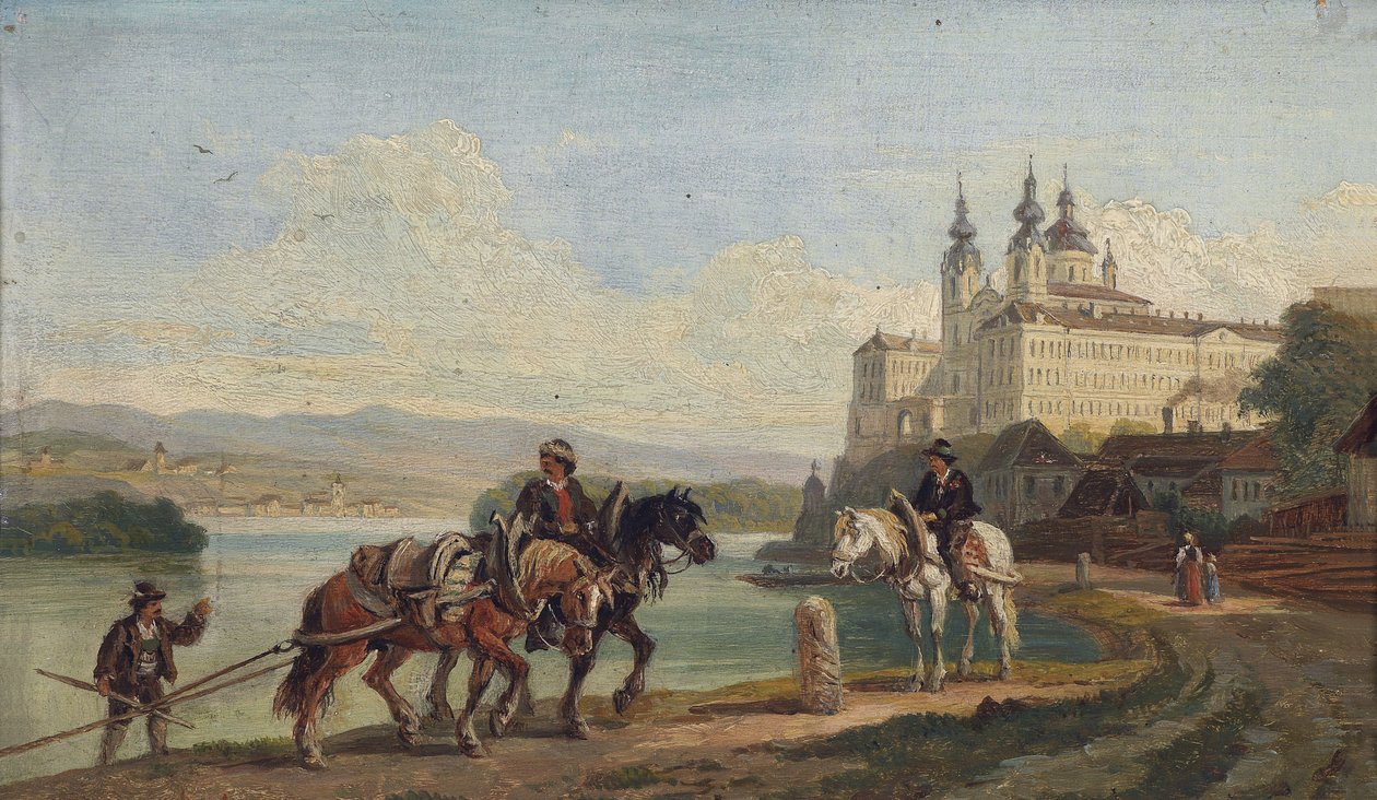 Vista de Melk - Danúbio de Franz Reinhold
