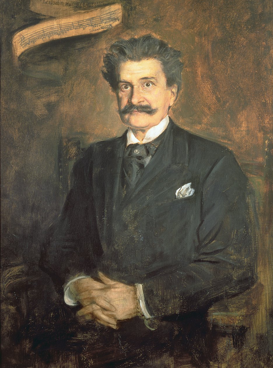 Johann Strauss, o Jovem, 1895 de Franz Seraph von Lenbach