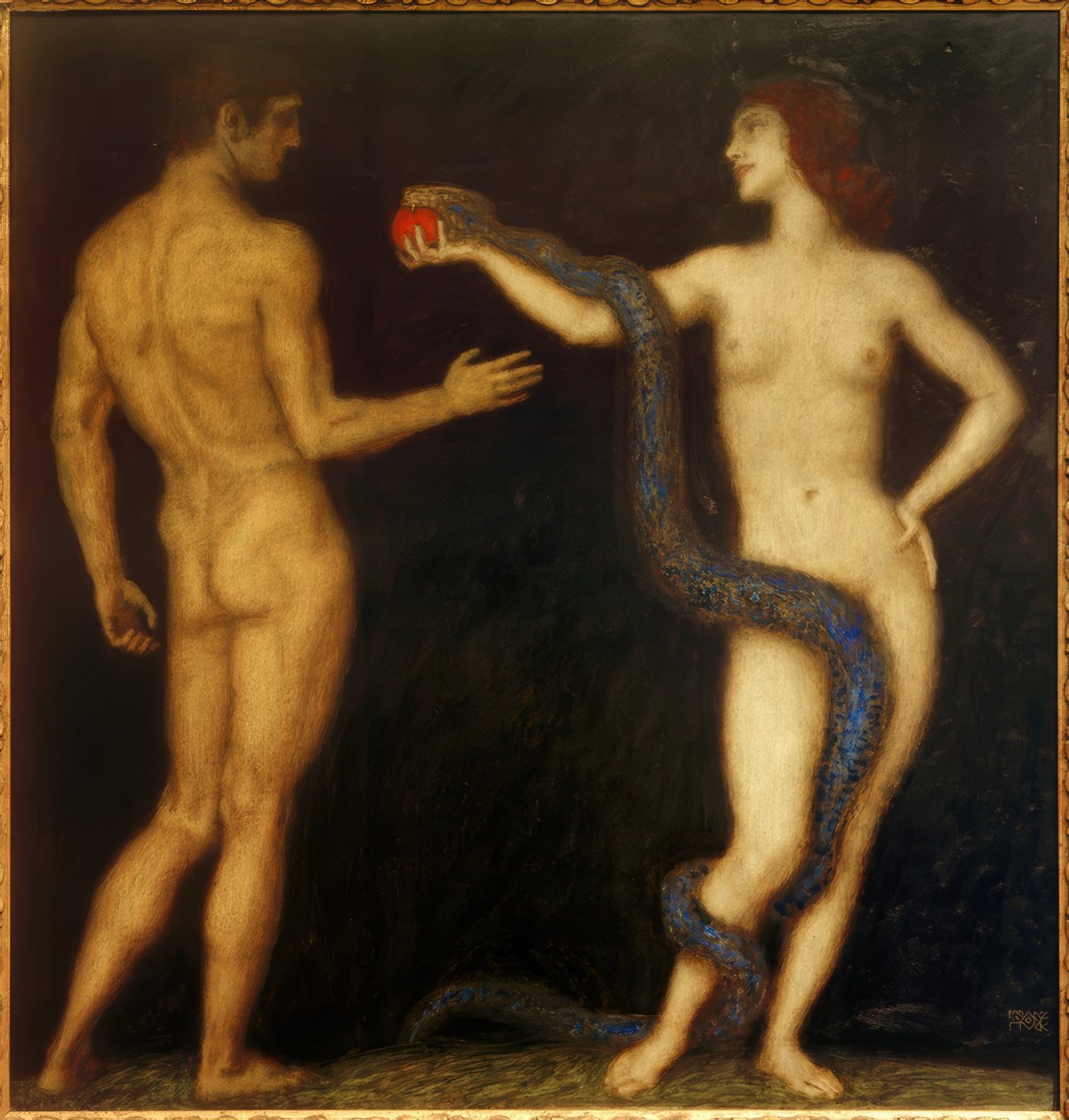 F. von Stuck, Adão e Eva de Franz von Stuck