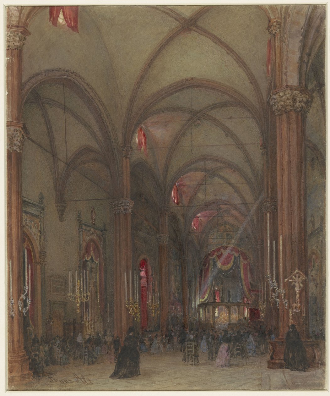 Interior da Catedral em Verona de Franz Alt