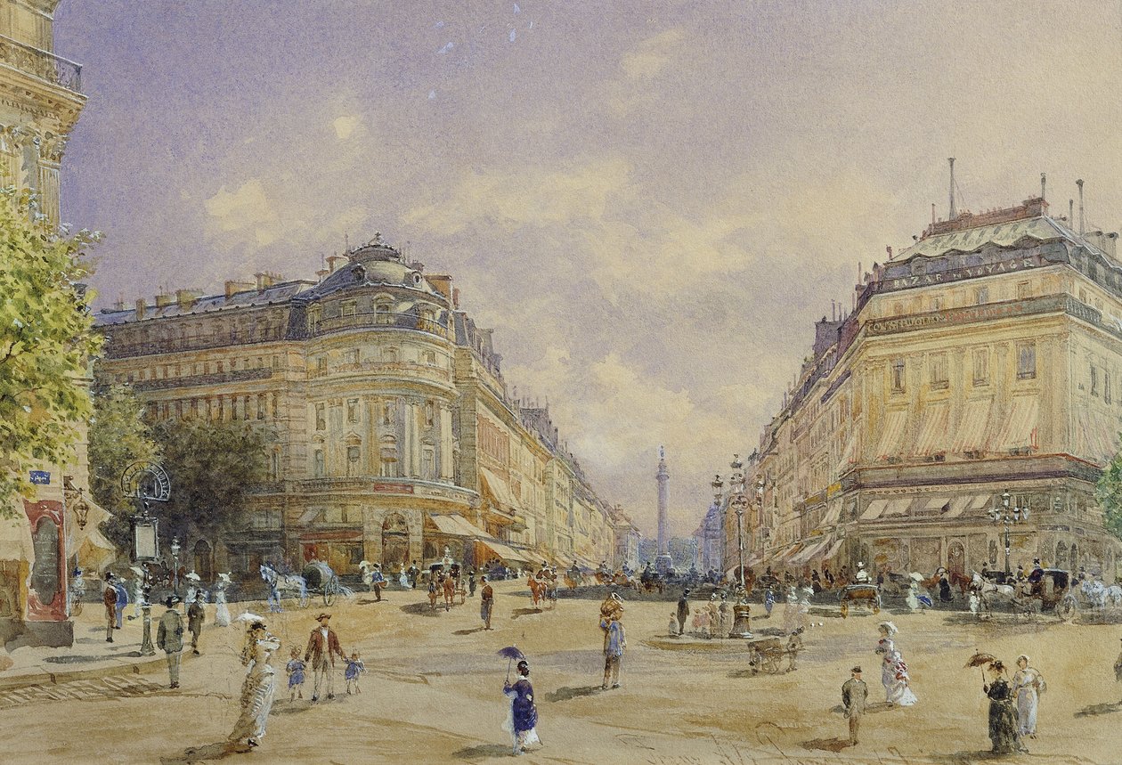 Rue de la Paix, Paris, 1886 de Franz Alt