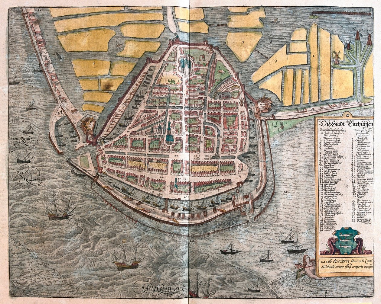 Enkhuizen, Holanda (gravura de Franz Hogenberg