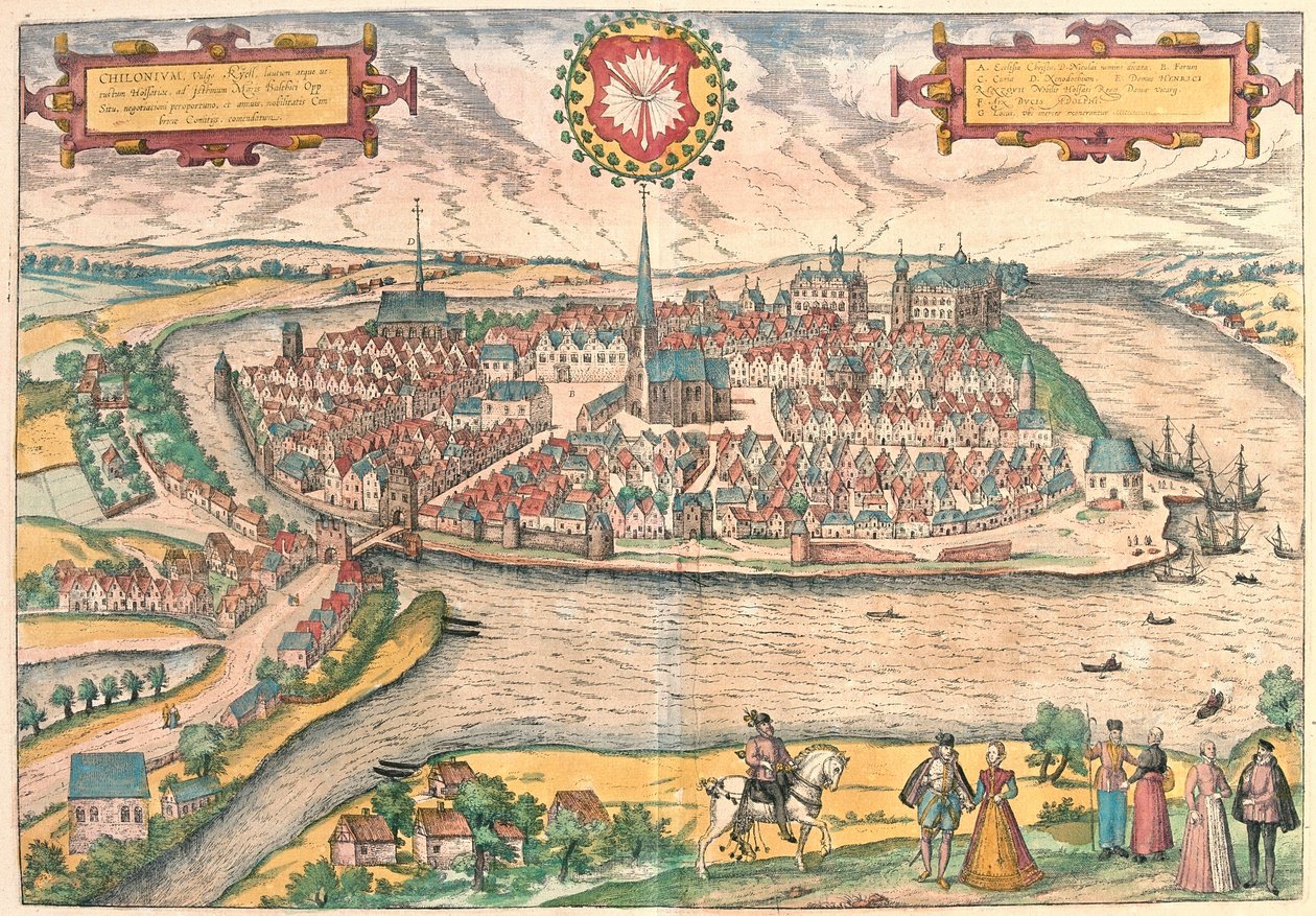 Kiel, Alemanha (gravura de Franz Hogenberg