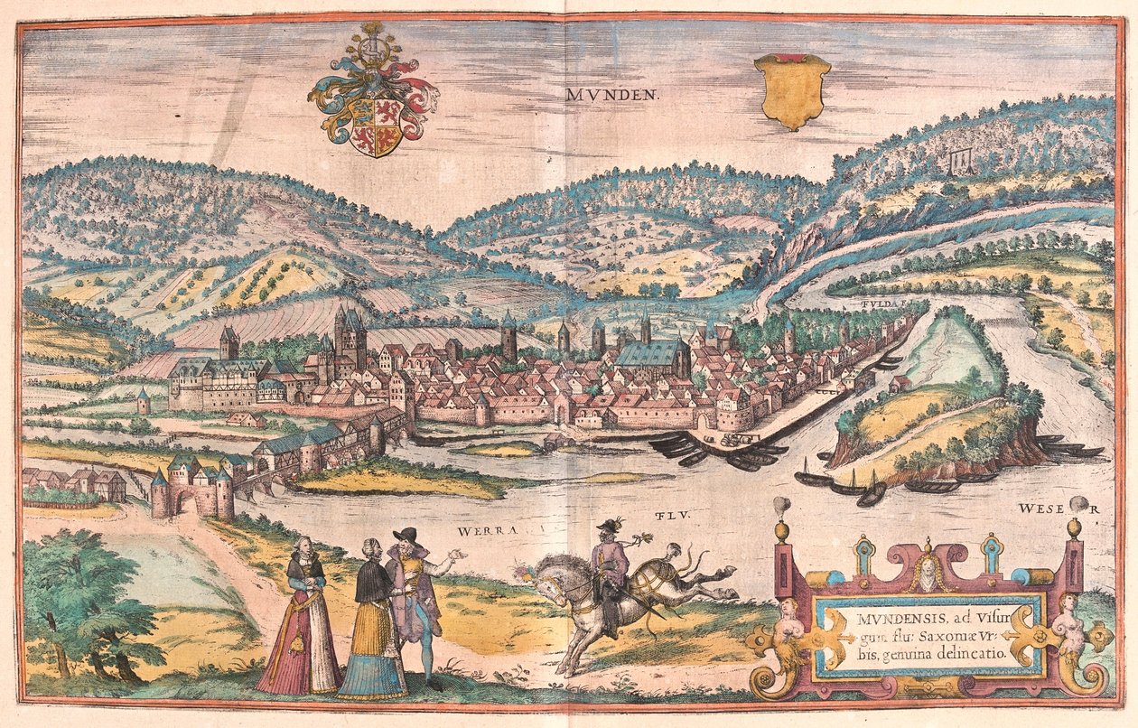 Munden, Alemanha (gravura de Franz Hogenberg