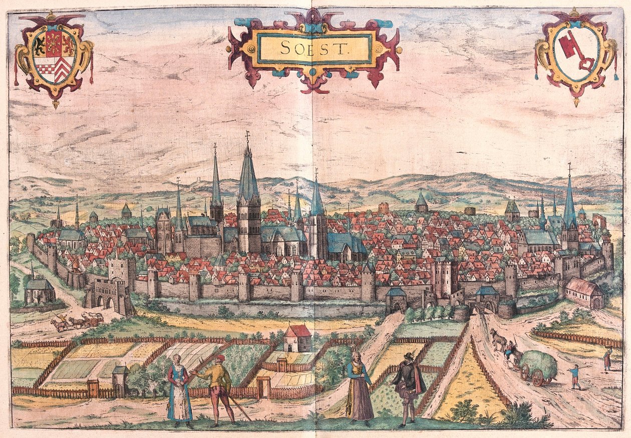 Soest, Alemanha (gravura de Franz Hogenberg