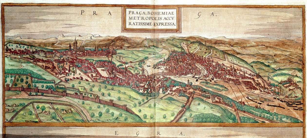 Vista de Praga (gravura de Franz Hogenberg