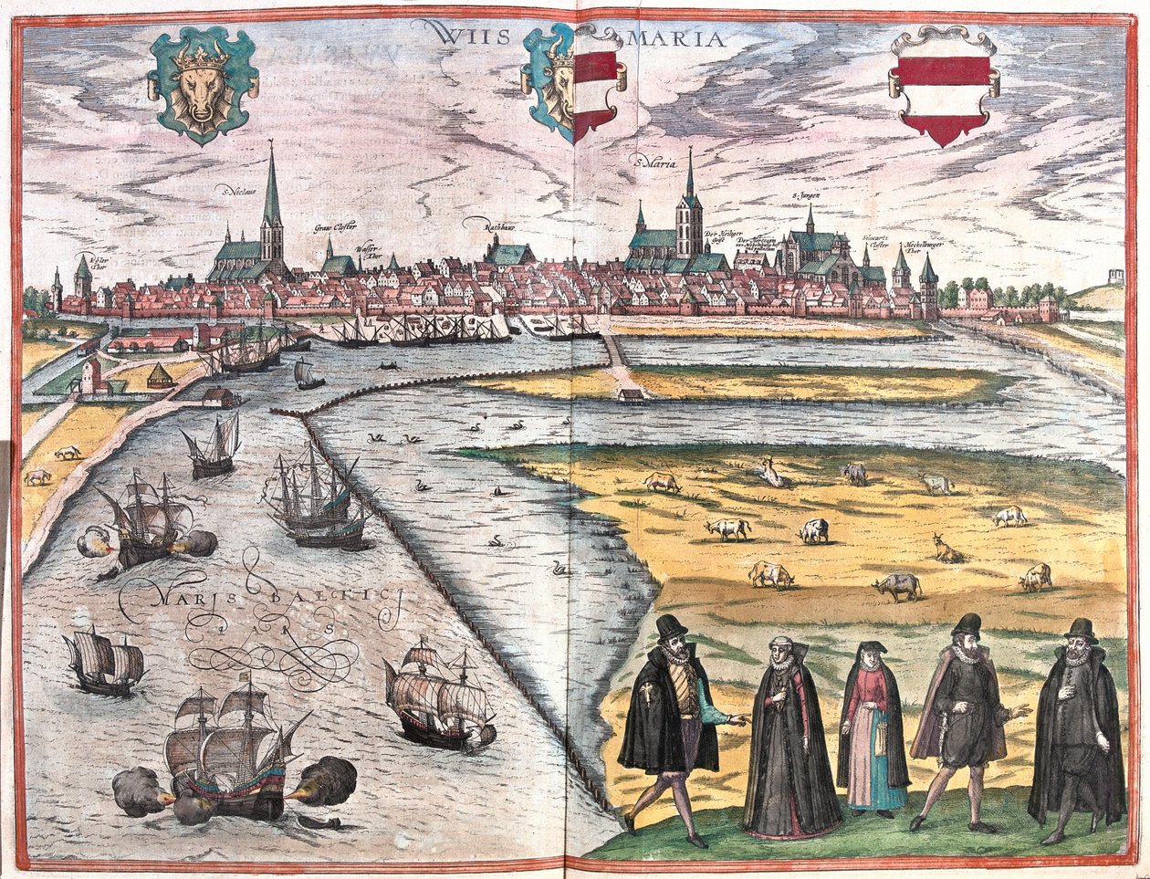 Wismar, Alemanha (gravura de Franz Hogenberg