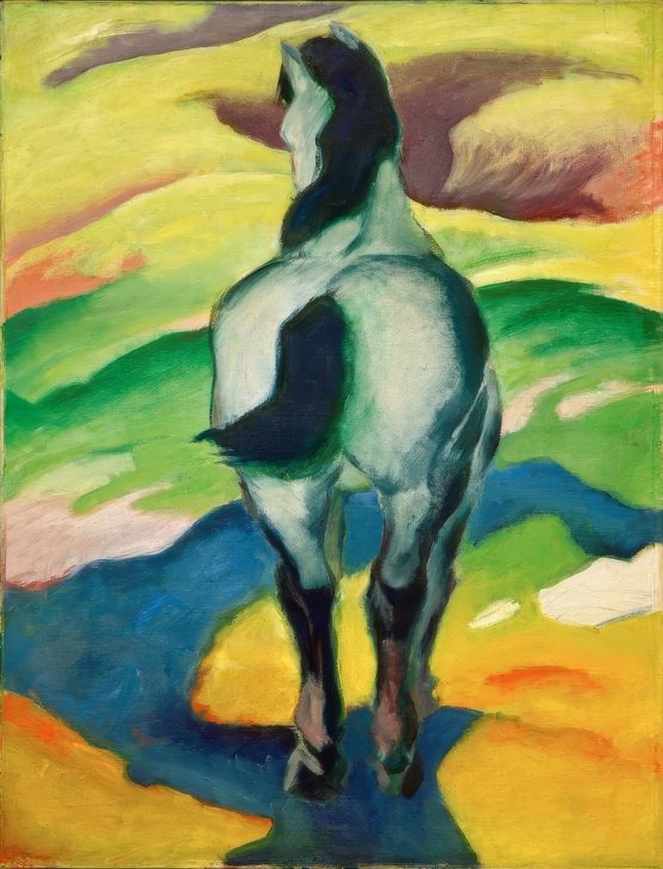 Cavalo azul II de Franz Marc