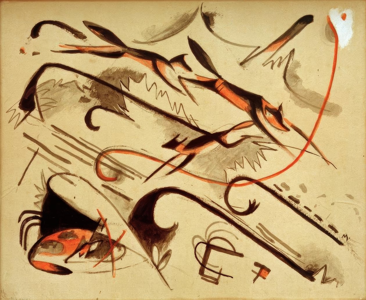 Scherzo (jogando raposas) de Franz Marc