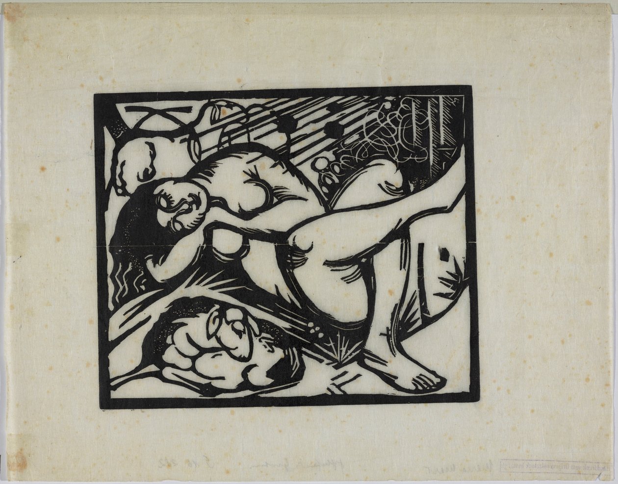 Pastora adormecida de Franz Marc
