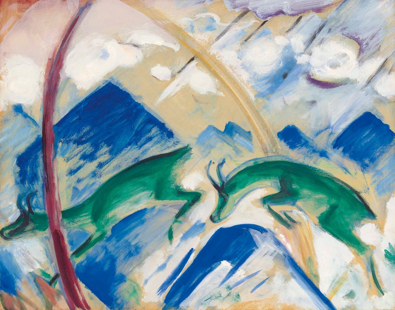 A camurça, 1911. de Franz Marc