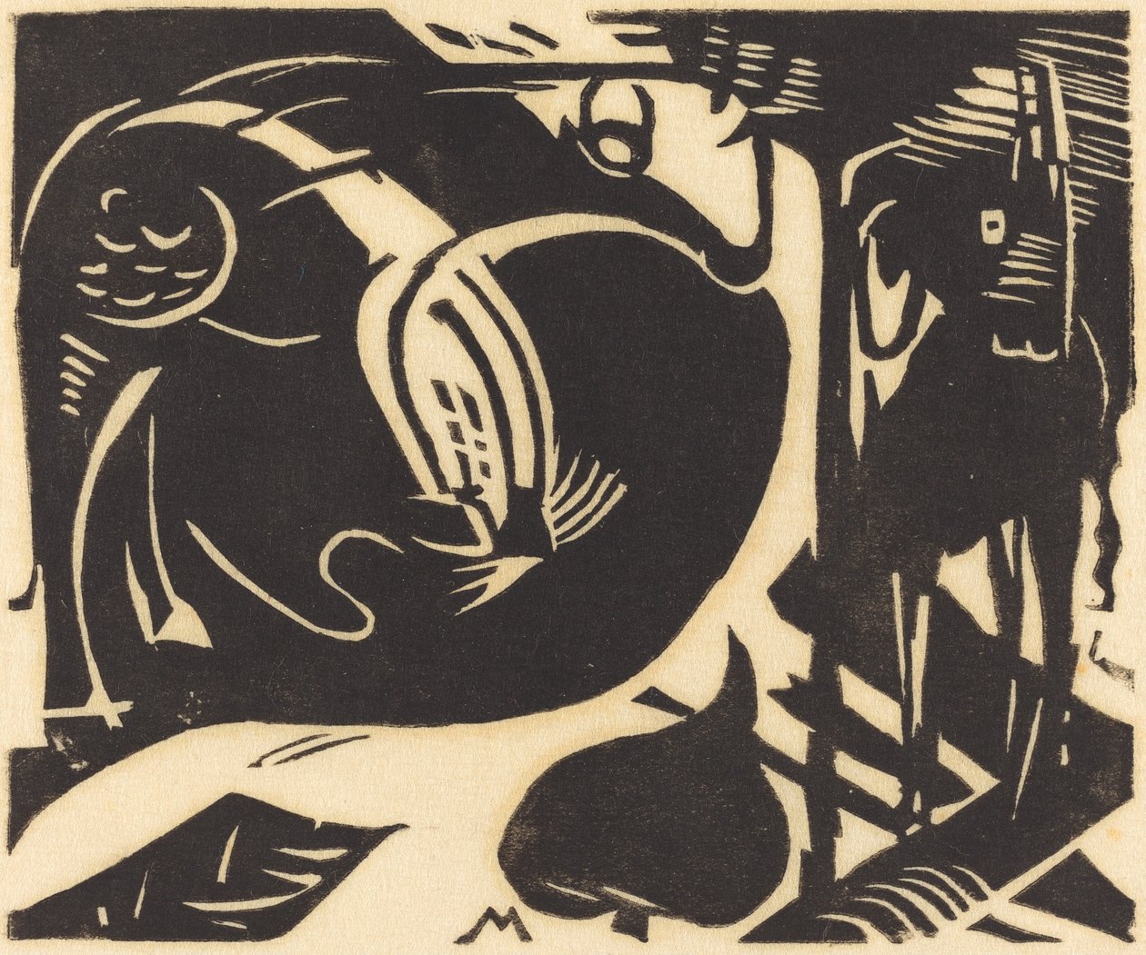 Dois animais míticos de Franz Marc