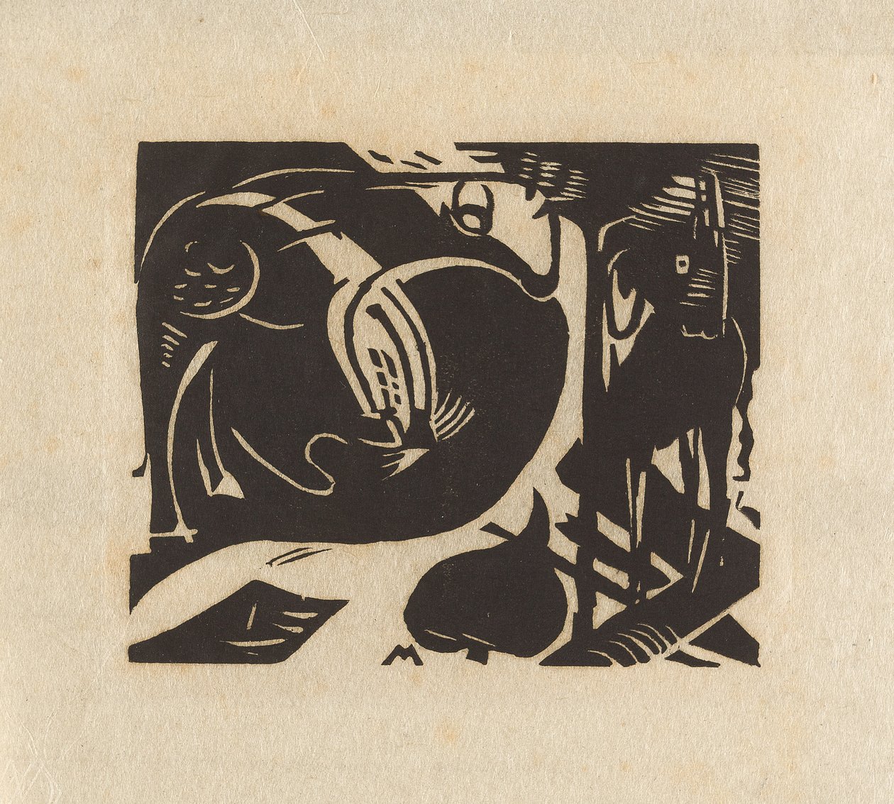 Dois animais míticos de Franz Marc