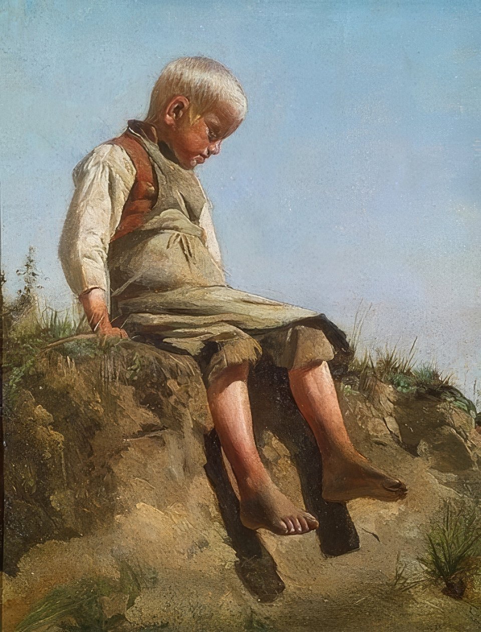 Garoto ao sol. 1860 de Franz von Lenbach
