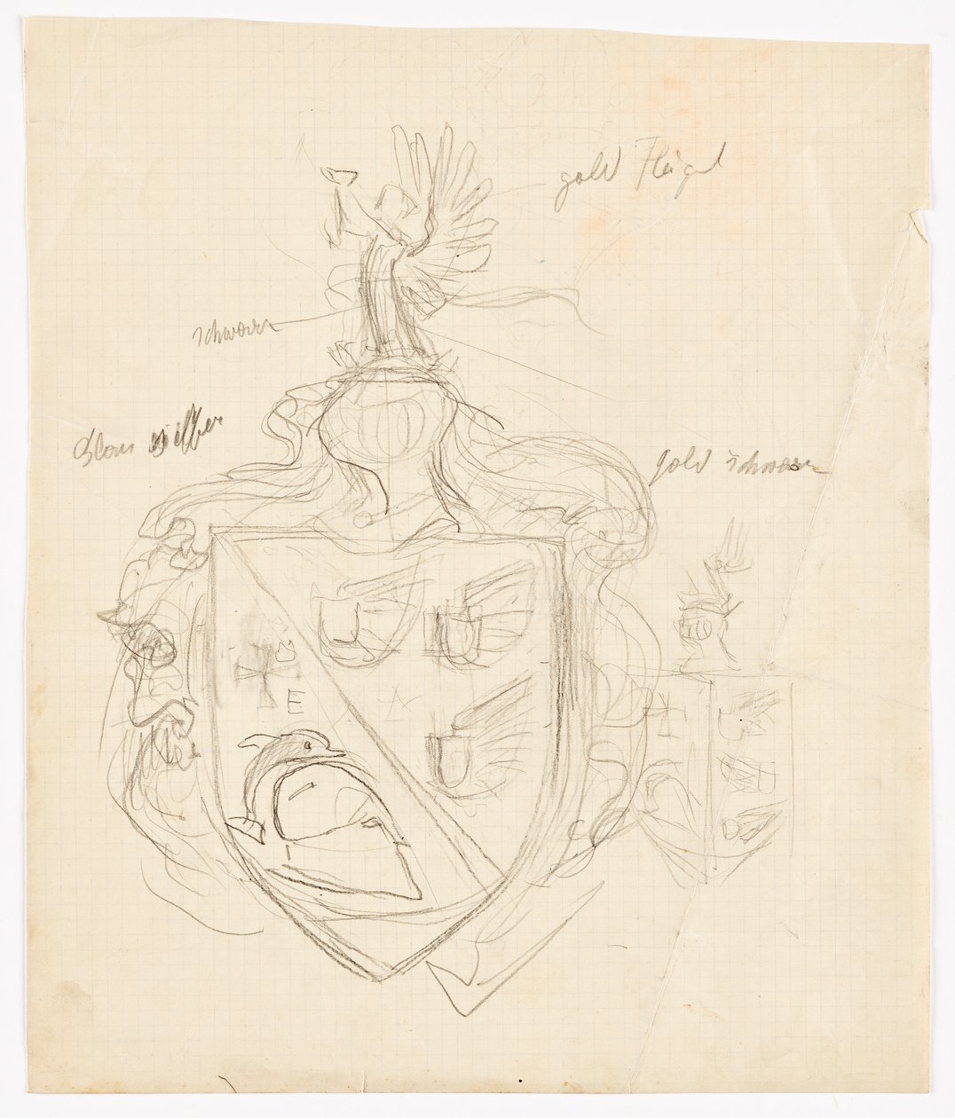 Design para um brasão de família de Franz von Matsch