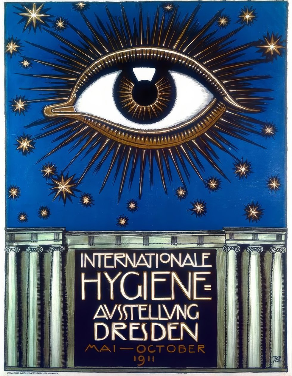 Estuque, cartaz da exposição 1911 de Franz von Stuck