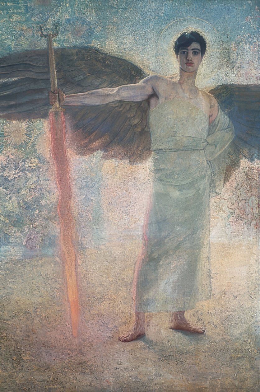 Guardião do paraíso. 1889 de Franz von Stuck