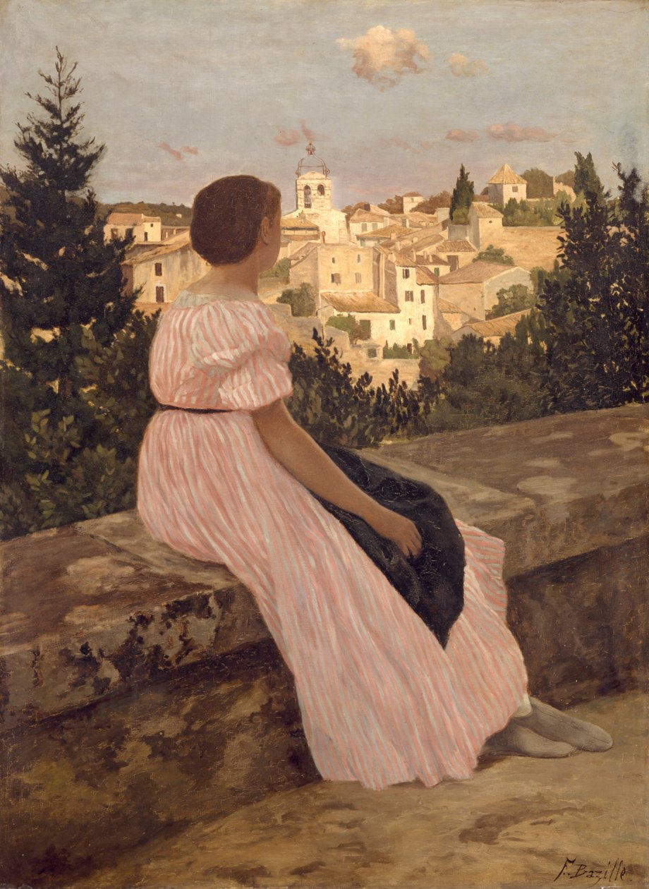 O Roupão Rosa de Frédéric Bazille