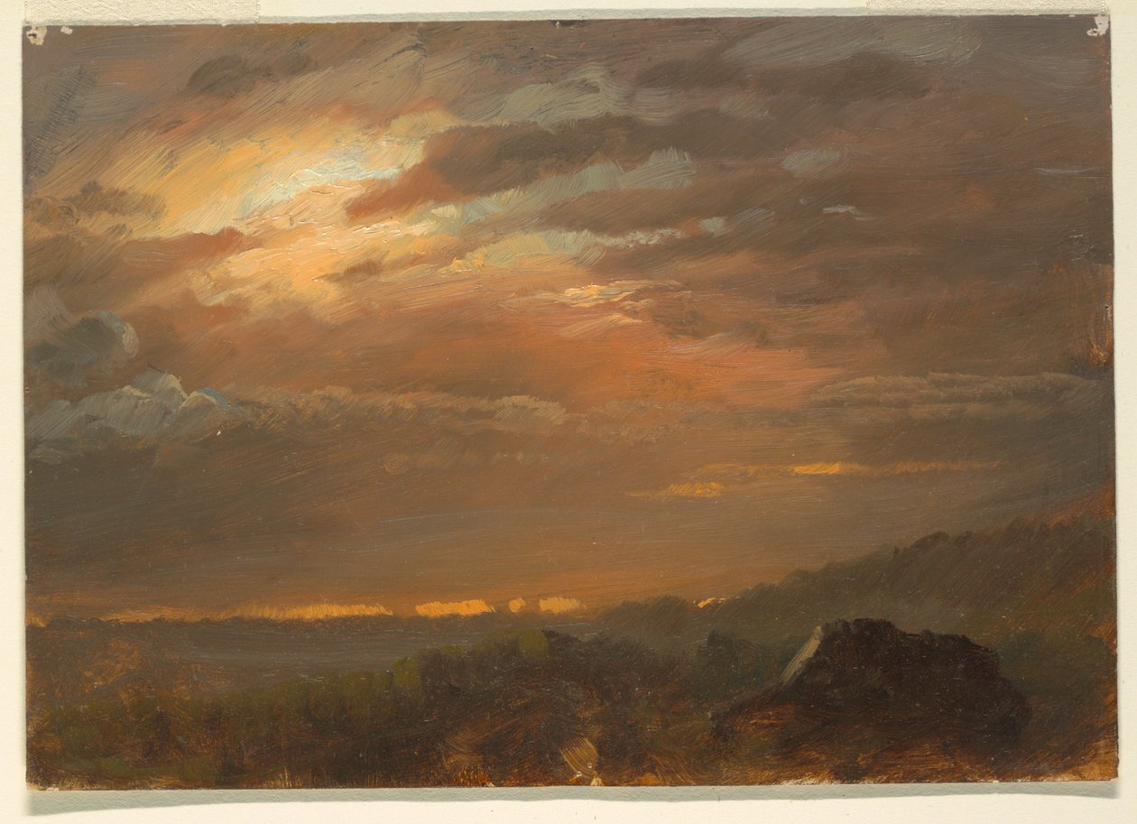 Estudos de nuvem de Frederic Edwin Church