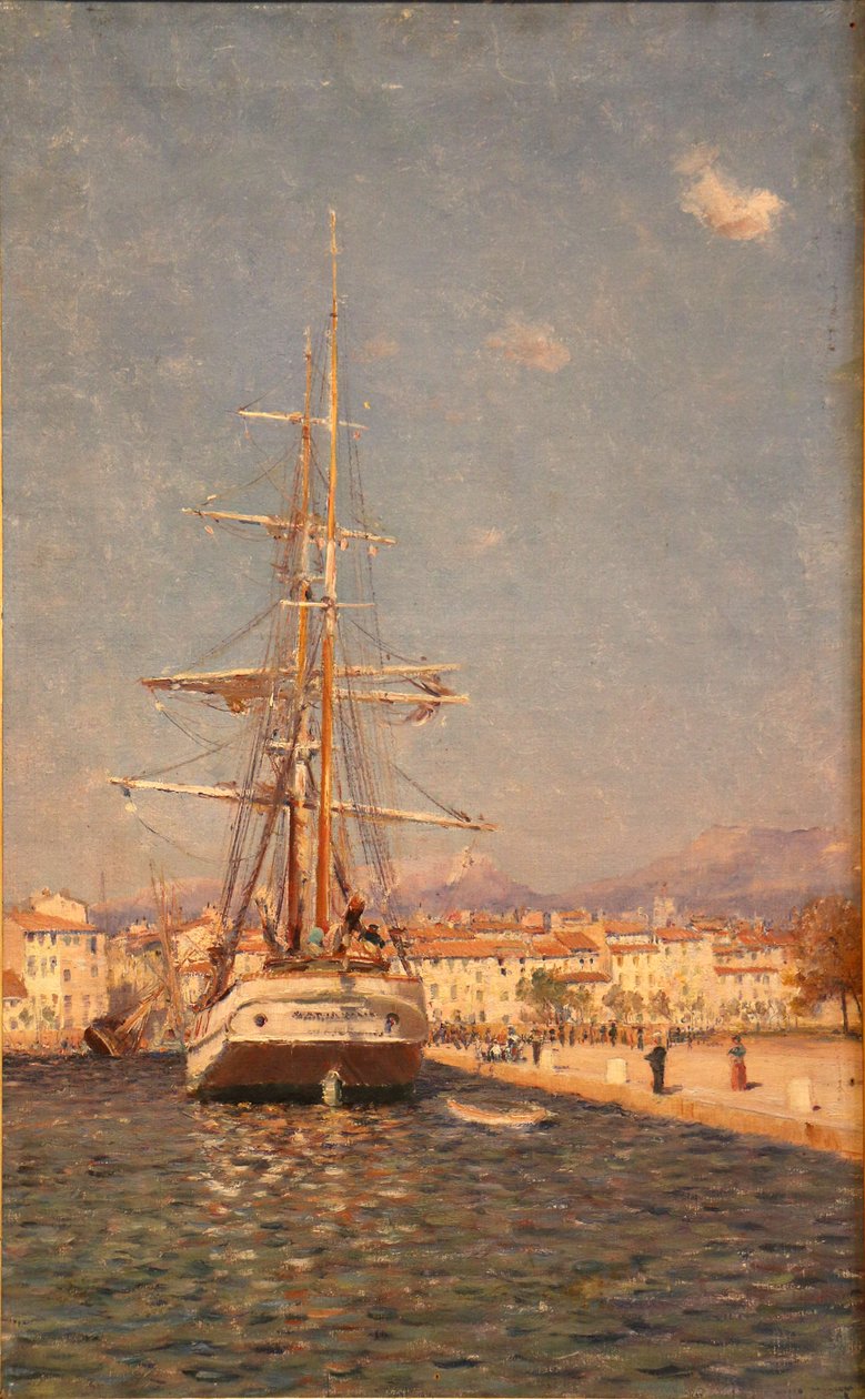 O porto de Toulon de Frederic Montenard