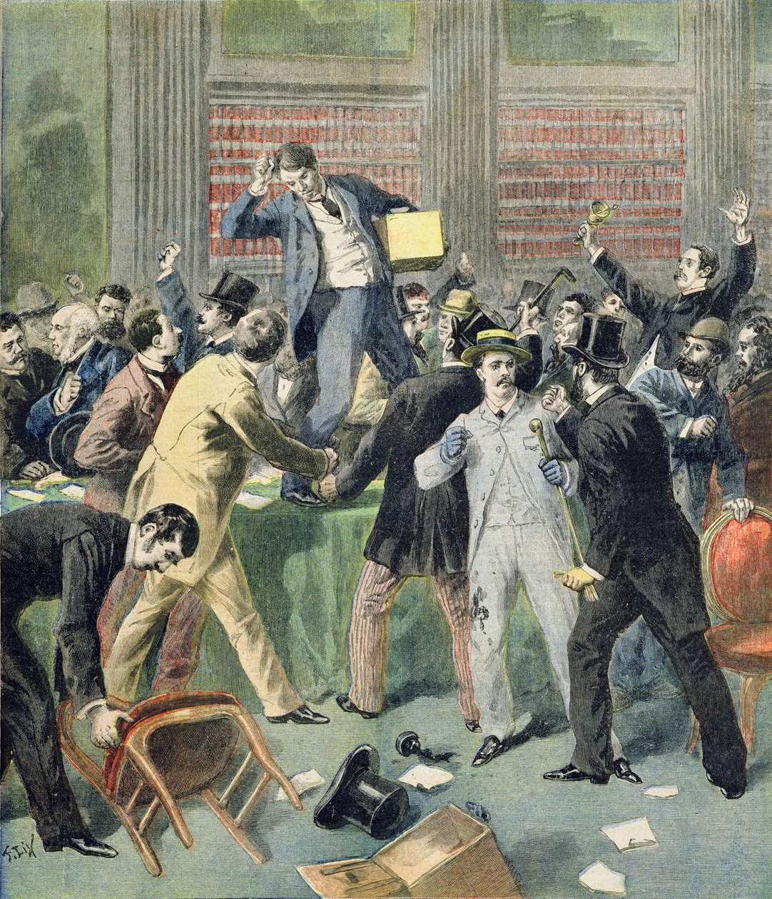 Eleição do novo Presidente, do suplemento ilustrado do &39;Le Petit Journal&39;, 9 de julho de 1894 de Frederic Theodore Lix