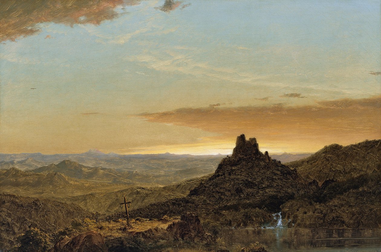 Cruz no deserto de Frederic Edwin Church