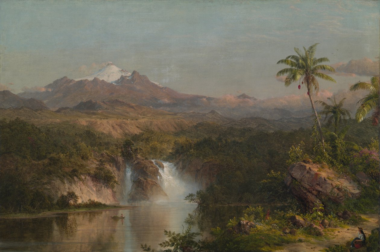 Vista do Cotopaxi, 1857. de Frederic Edwin Church