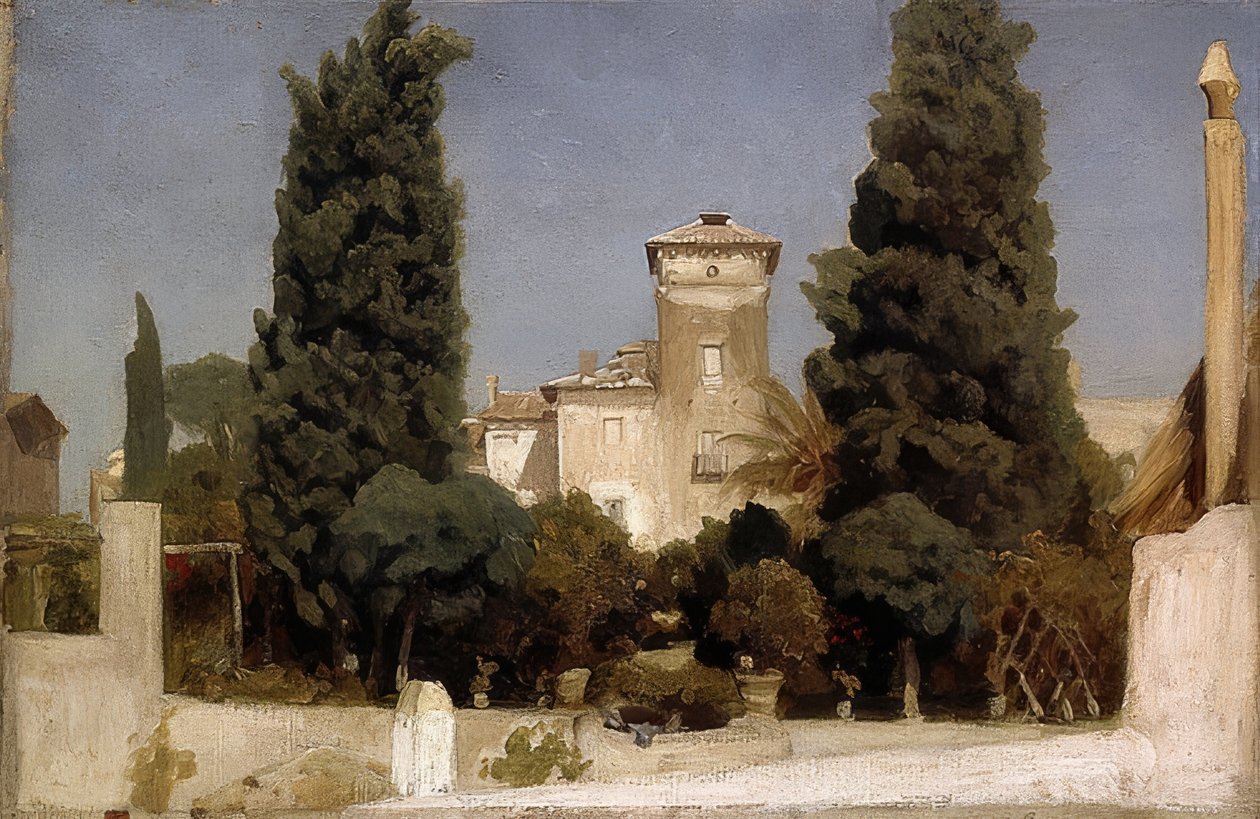 O Villa Malta, Roma. 1860s de Frederic Leighton