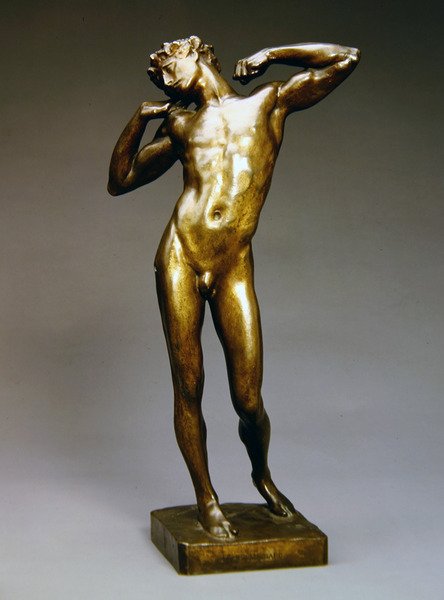O preguiçoso (bronze) de Frederic Leighton