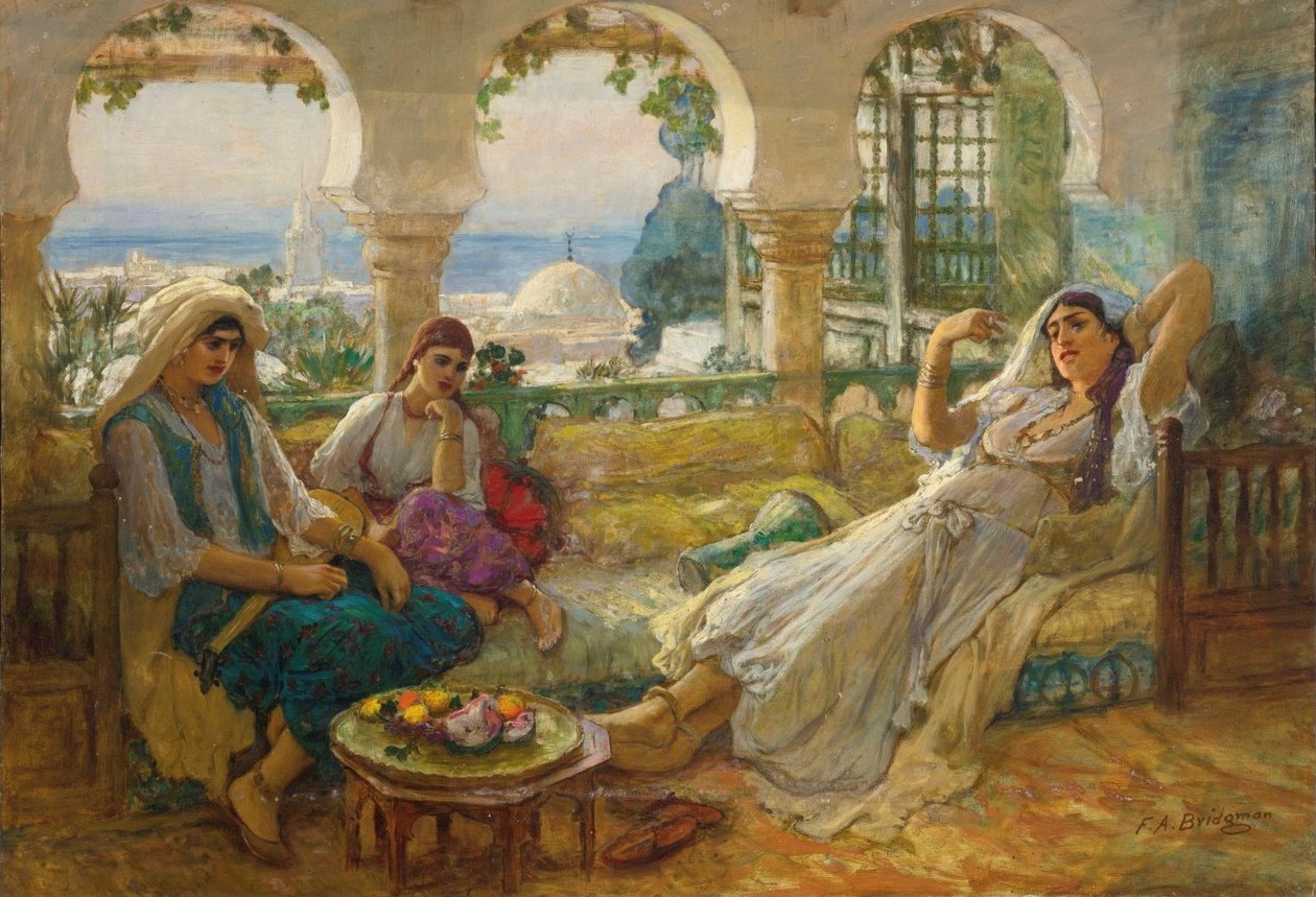 No Terracen de Frederick Arthur Bridgman