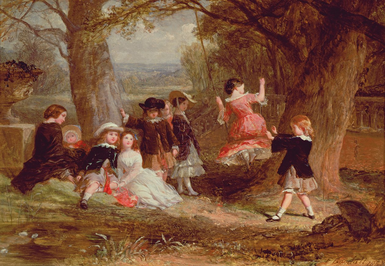 The Swing, 1853 (painel) de Frederick Goodall