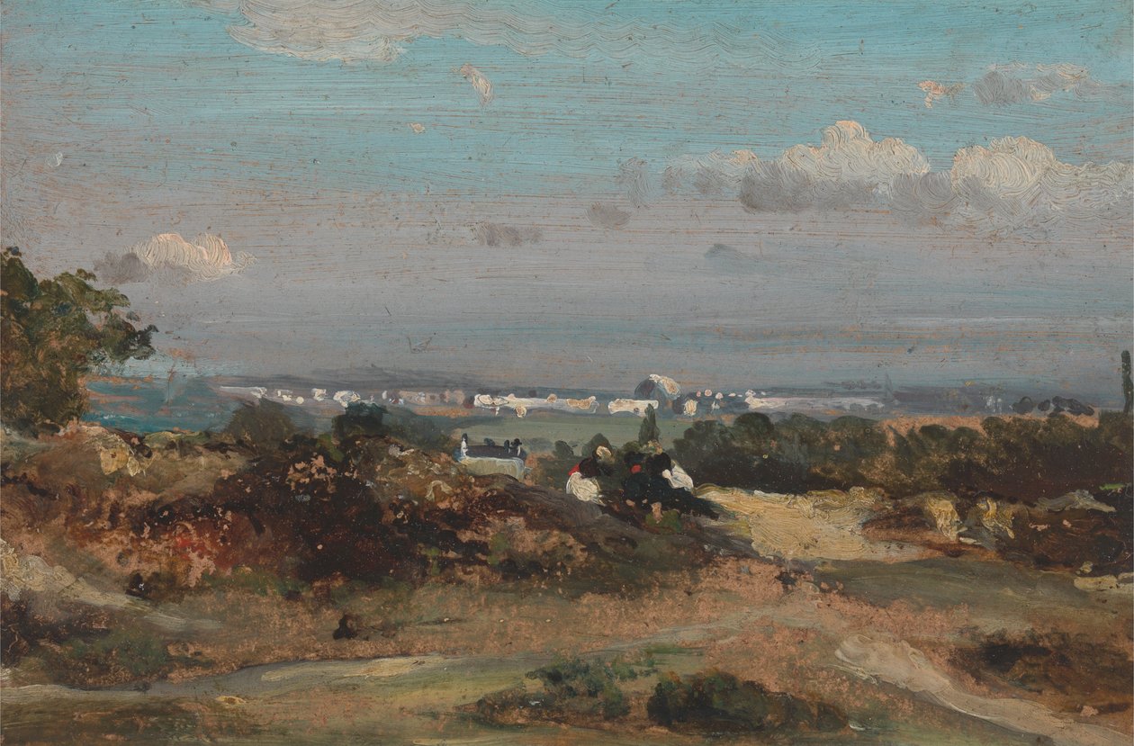 Uma vista em Suffolk de George Frederick Watts