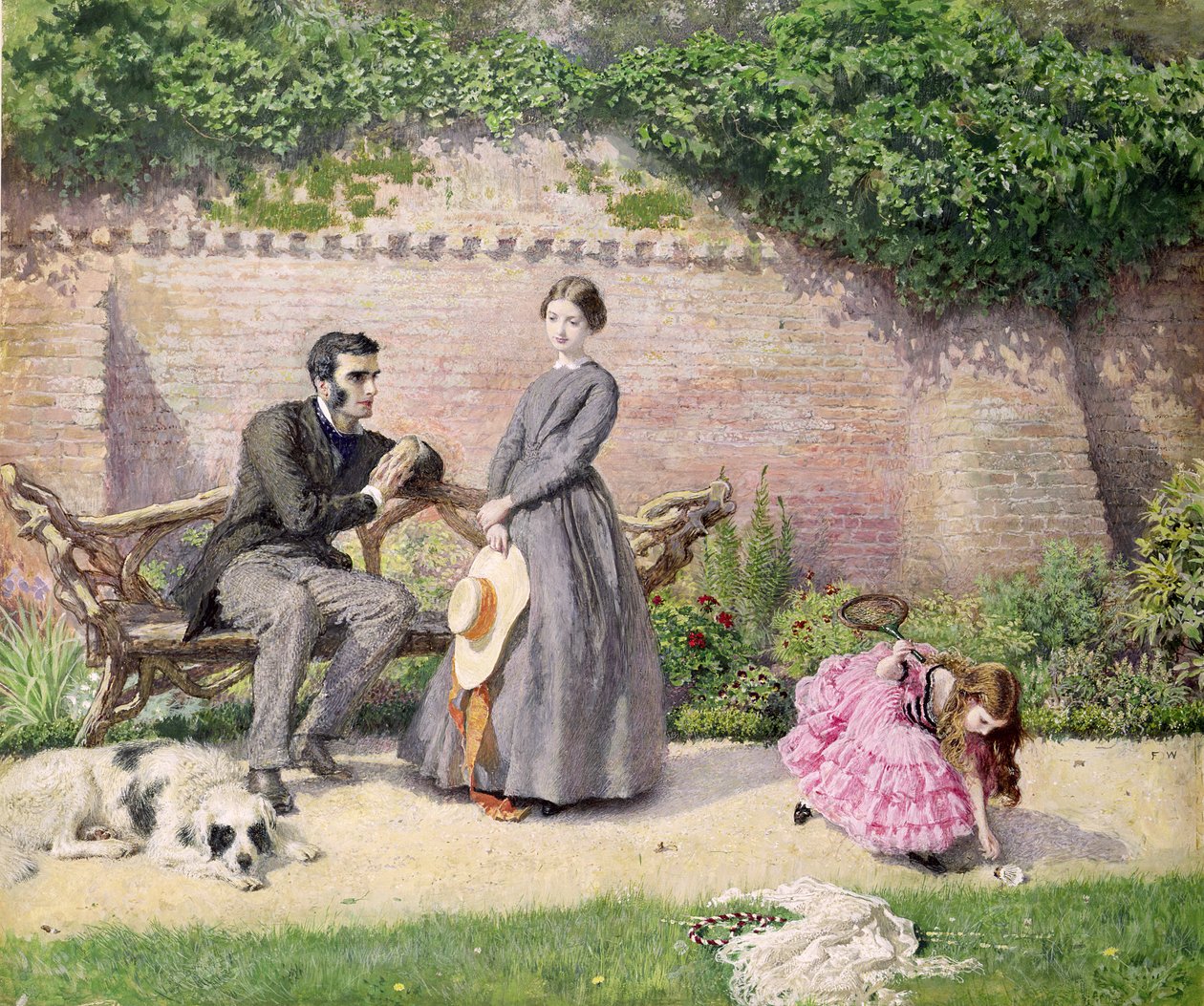 Rochester e Jane Eyre de Frederick Walker