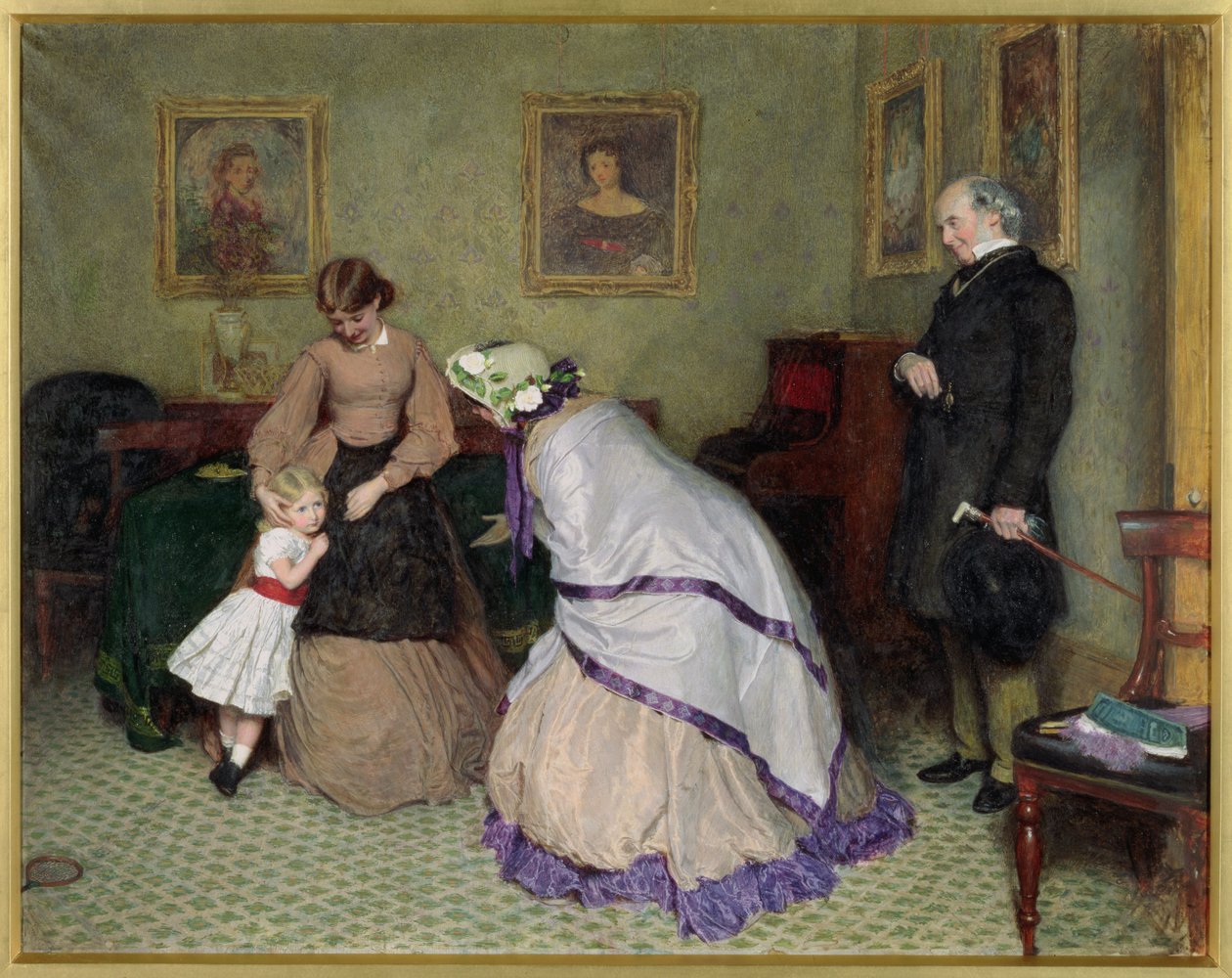 Faces Estranhas (wc e bodycolour no papel) de Frederick Walker