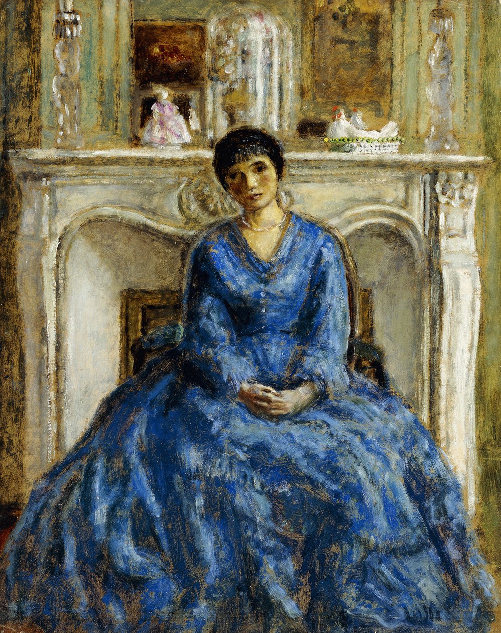 O vestido azul de Frederick Carl Frieseke