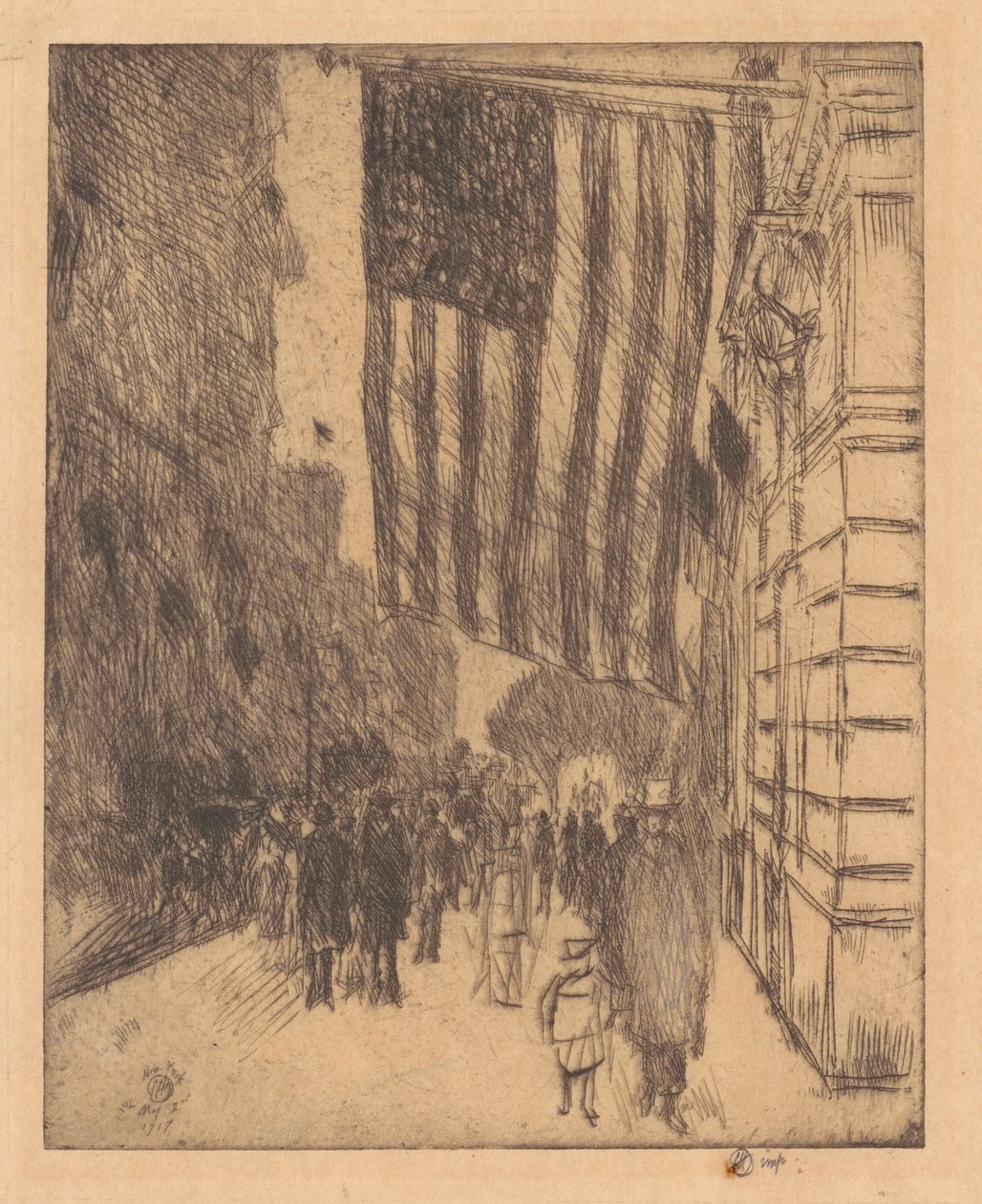 A Bandeira, 1917. de Frederick Childe Hassam