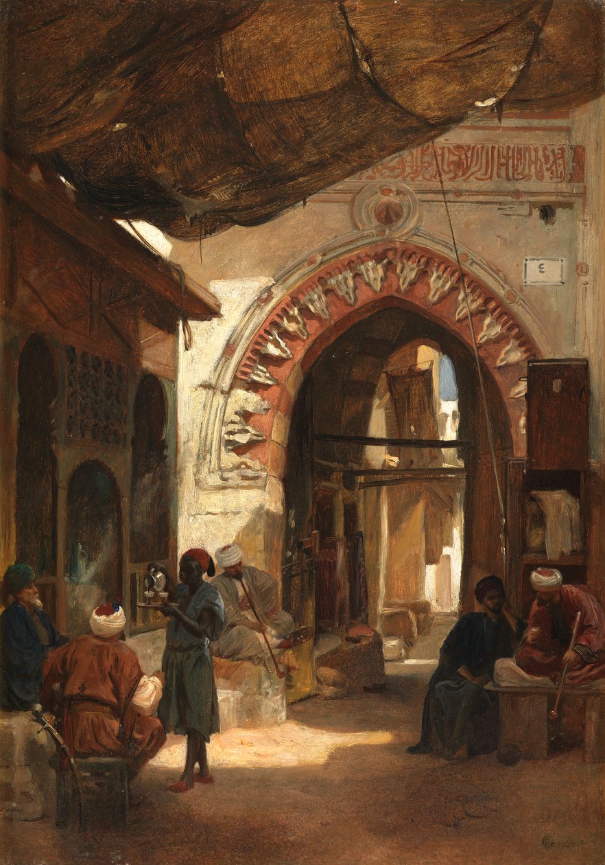 O Grande Bazar, Cairo de Frederick Goodall