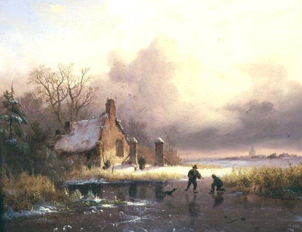 Paisagem de Inverno de Frederick Marianus Kruseman